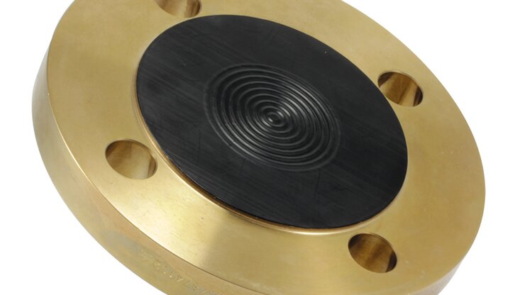 Flanschdruckmittler mit einer PTFE Beschichtung.