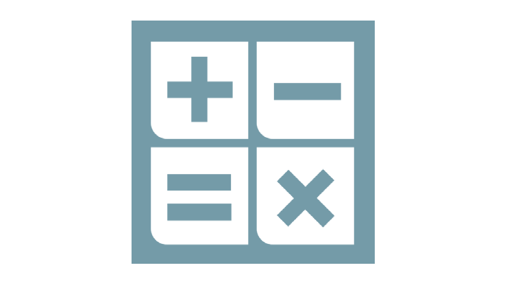 Icon for calculation tool.